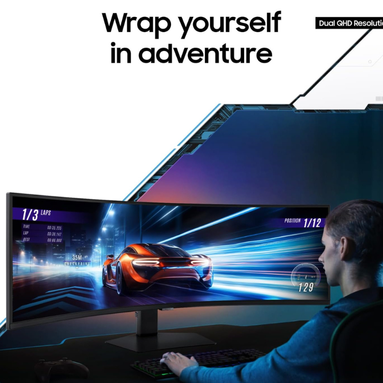Samsung Odyssey G9 - Écran Ordi Gaming 49" UltraWide Incurvé - DQHD - 240Hz - 1ms