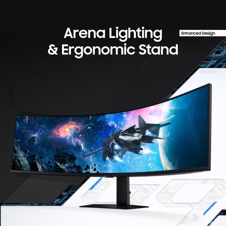 Samsung Odyssey G9 - Écran Ordi Gaming 49" UltraWide Incurvé - DQHD - 240Hz - 1ms