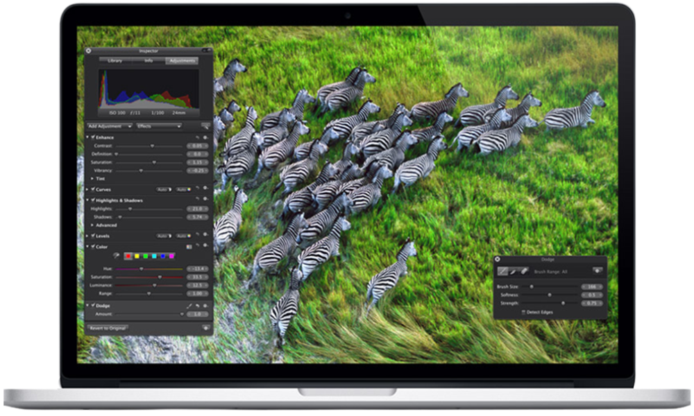 Macbook Pro 15,4" (2015) - i7 Quadricoeur 2,2 GHz - 16 Go RAM