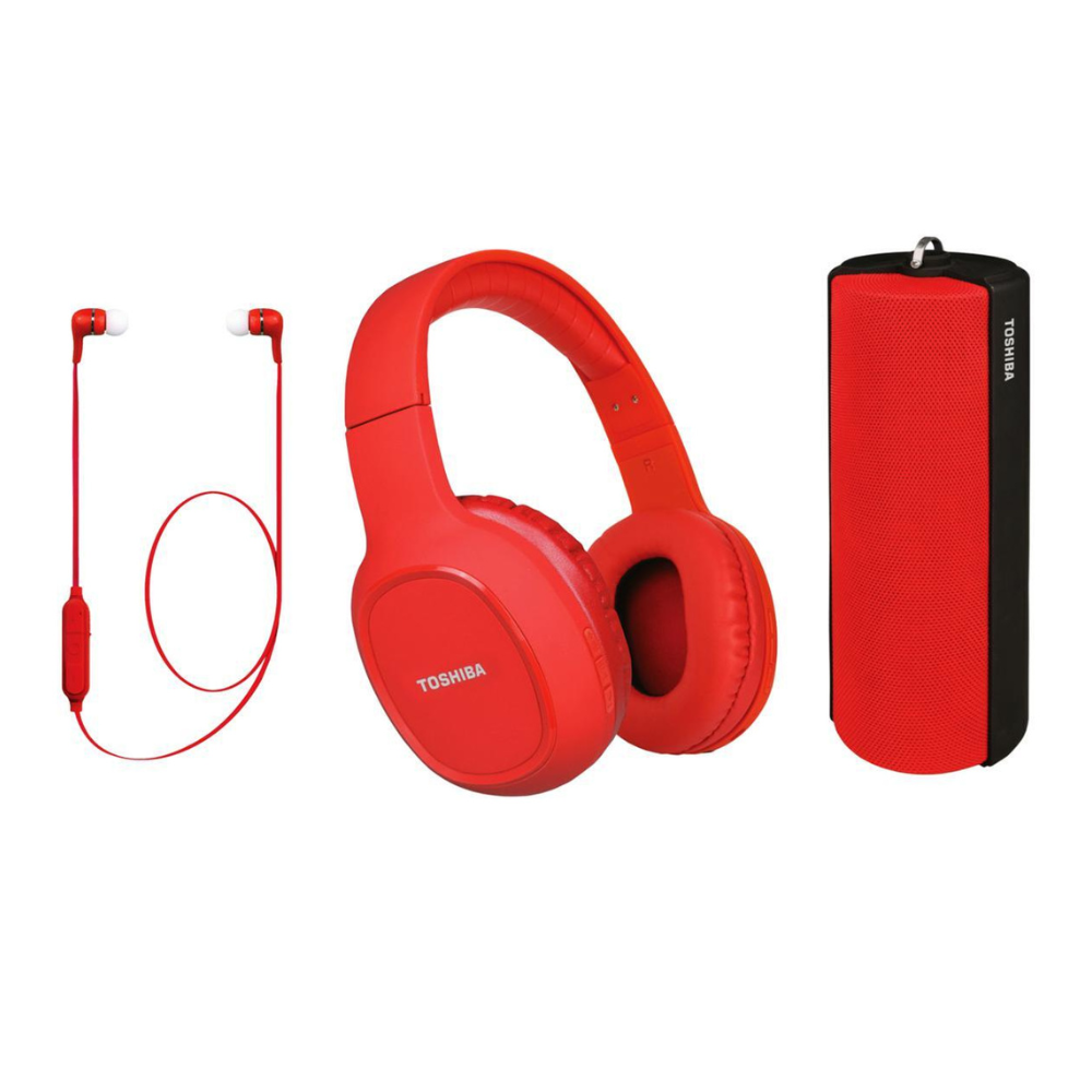 TOSHIBA PACK AUDIO - 3 EN 1 - CASQUE | ECOUTEURS | HAUT-PARLEUR